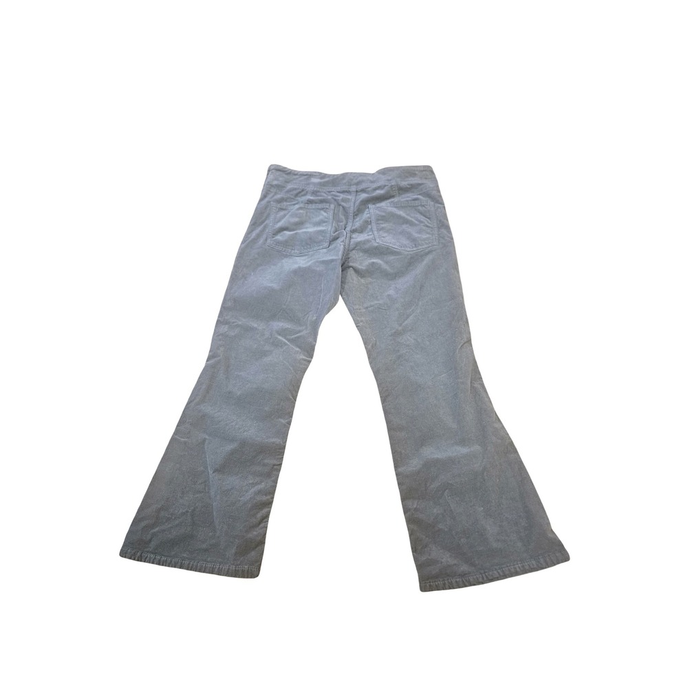 Free People Blue Gray Corduroy Flare Leg Side Zip Pants Womens Size Large - Picture 4 of 7